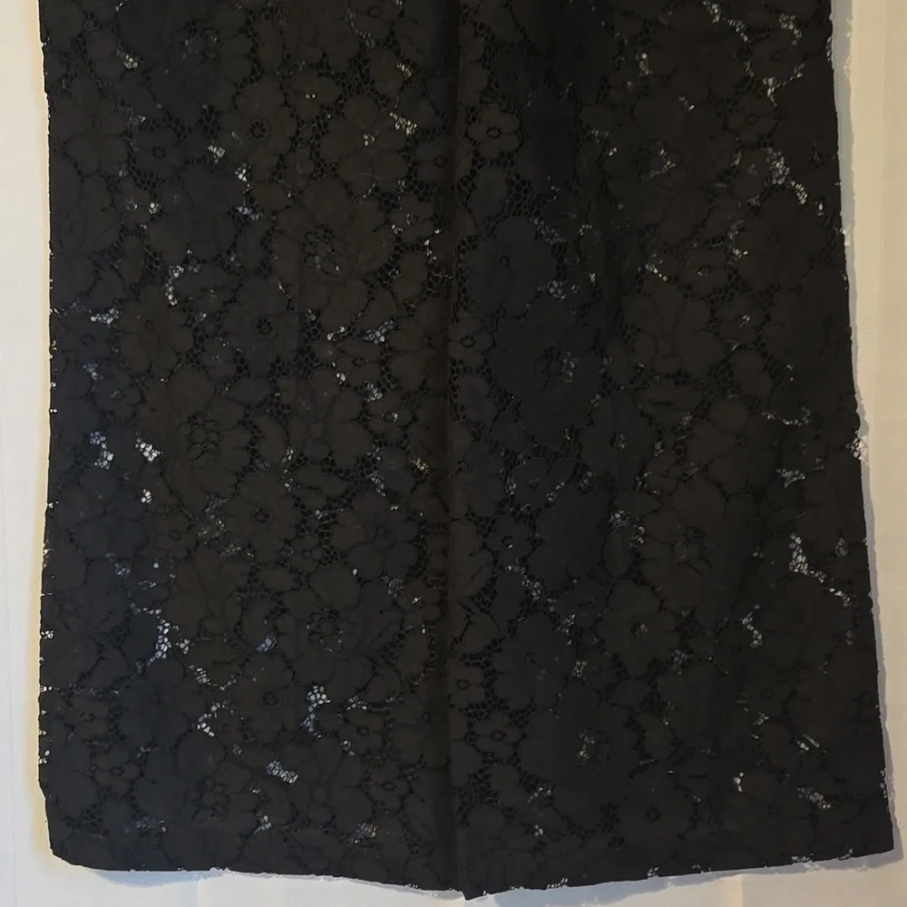 Express Trouser High Waist Black Lace Pants Size 10S - Picture 5 of 10